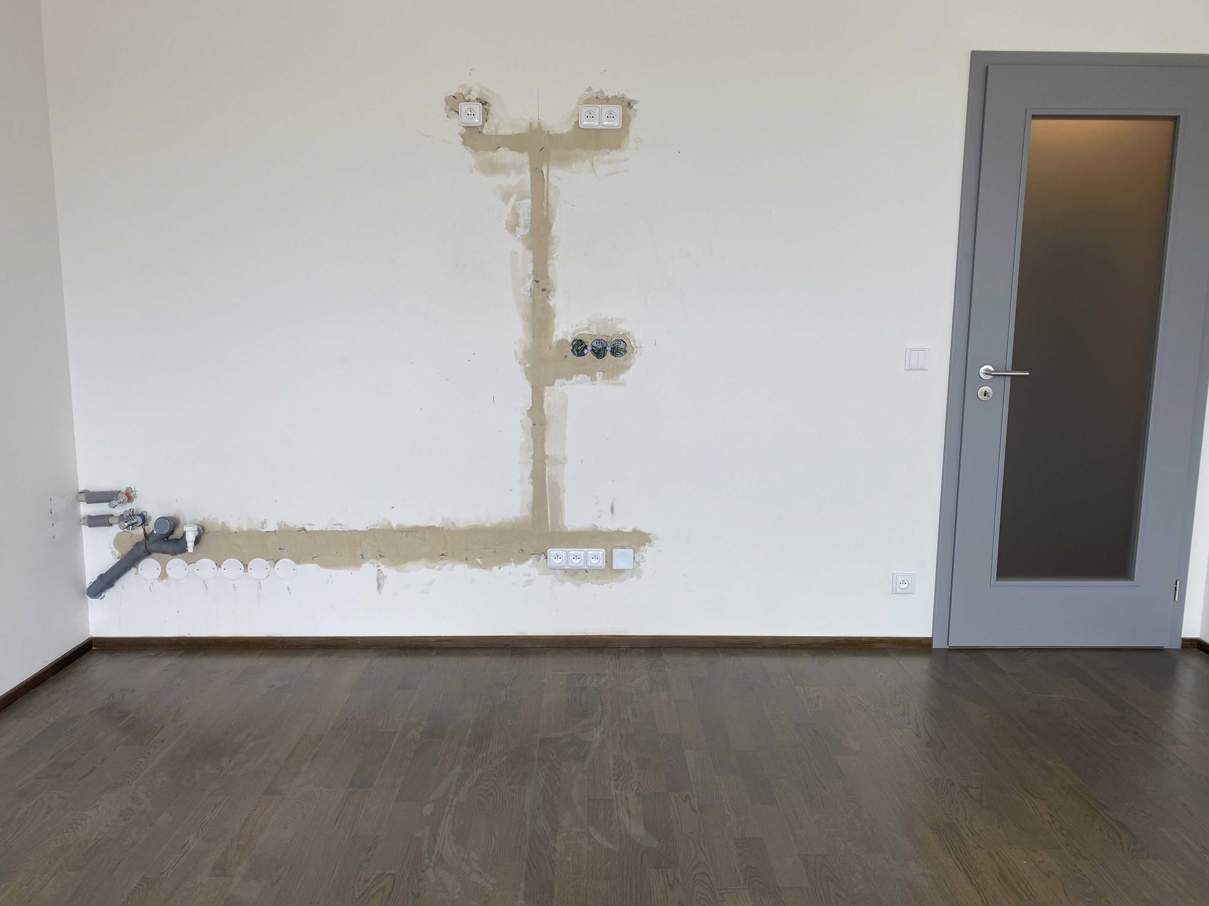 Zednícké začištění a finalizace instalace